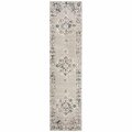 Safavieh 2 x 10 ft. Skyler Power Loomed Runner Area Rug, Grey & Ivory SKY169K-210